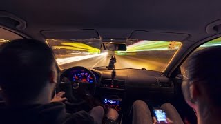 Long Exposure Timelapse From Inside Of A Car