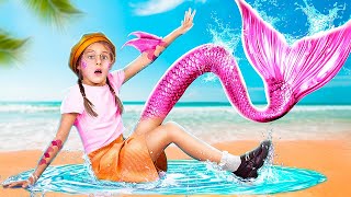how to become a mermaid! i was adopted by mermaid family