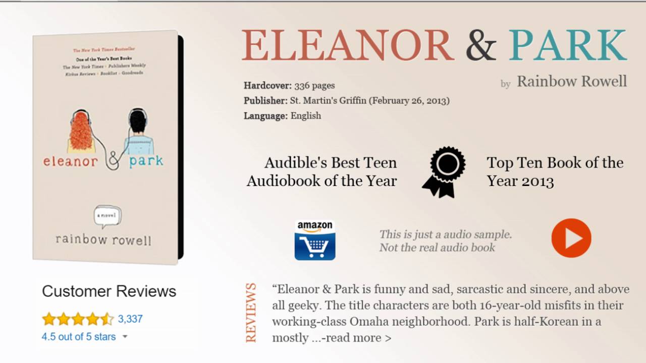 Eleanor & Park Book Review YouTube