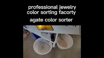 agate color sorting machine high sorting accuracy color sorter factory