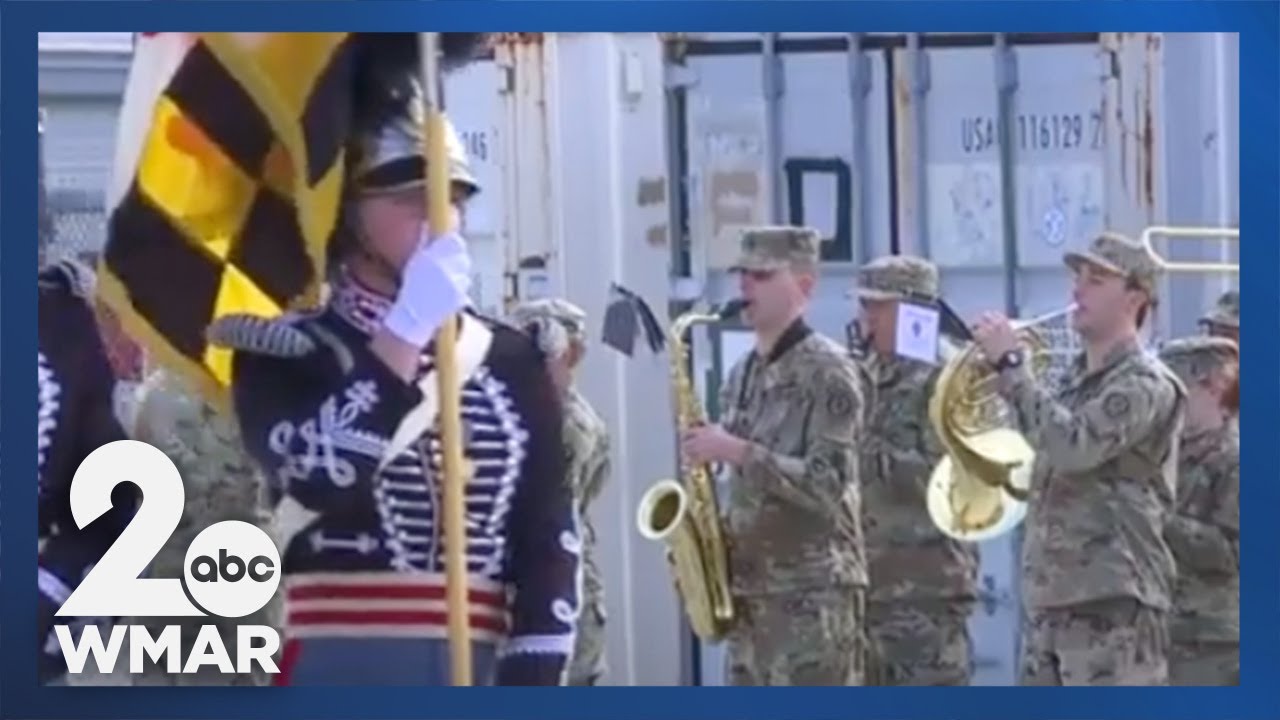 National Guard celebrates 175th Infantry Regiment in Dundalk - YouTube