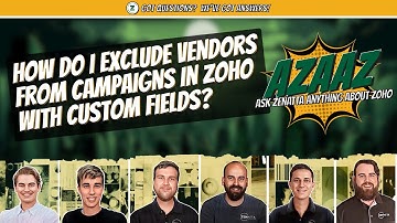 How To Exclude Vendors from Campaigns in Zoho with Custom Fields