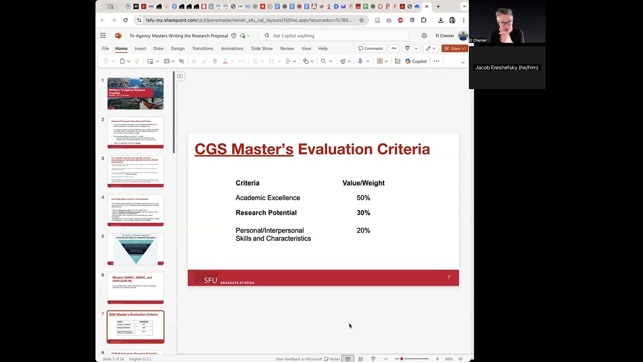 SFU CGSM Research Proposal Workshop (Nov 4, 2025)