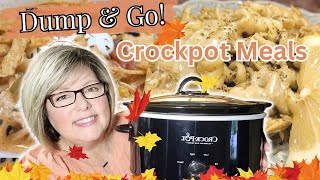 4 UNBELIEVABLE DUMP & GO CROCKPOT MEALS | COZY FALL SLOW COOKER RECIPES SO EASY ANYONE CAN MAKE
