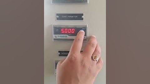 PT and CT setting of Elmeasure amperes meter