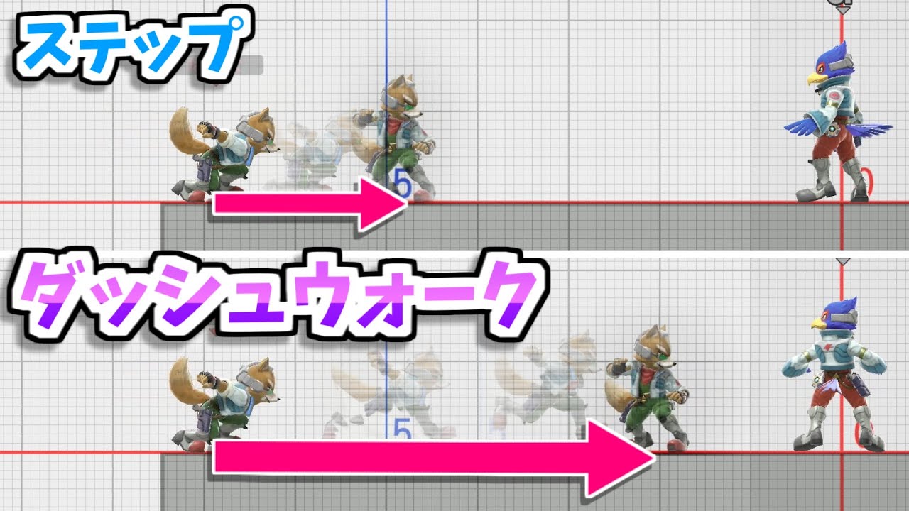 脅威の移動量!! ｢ダッシュウォーク｣についての解説･操作法･活用法･難点などなど【スマブラSP】