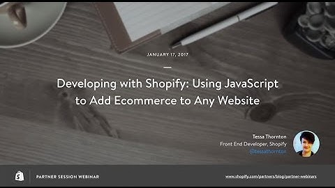 Adding Ecommerce to any Website With Shopify