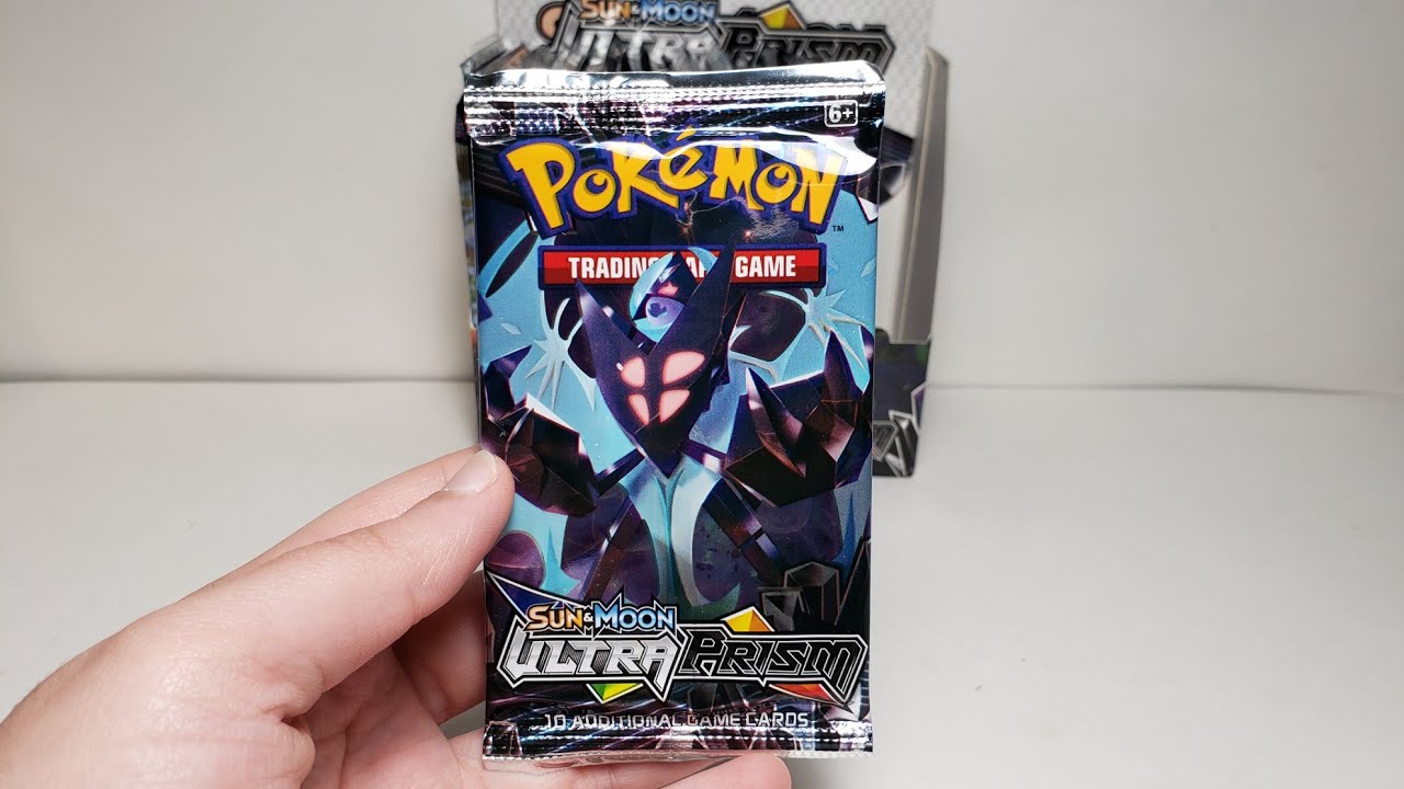 4K Pokemon TCG Sun And Moon Ultra Prism Dawn Wings Necrozma Fake Booster Pack! toysrus