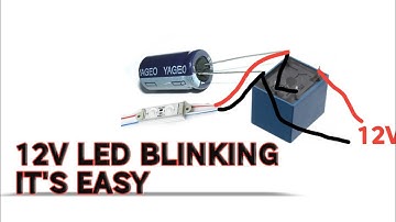 12v led blinking circuit using relay #easyproject4u #12vledblinking