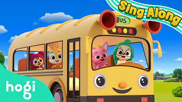 The Wheels on the Bus | Sing Along with Pinkfong & Hogi | Nursery Rhymes | Hogi Kids Songs