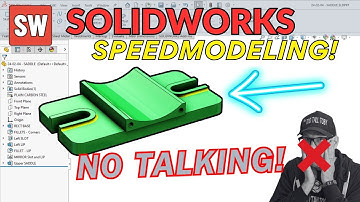 3min 07sec - but is the MASS CORRECT? - SOLIDWORKS SPEEDMODELING!