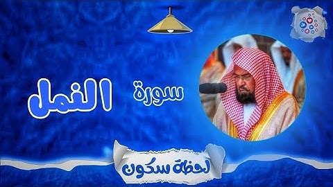 لحظة سكون | تلاوة خاشعة بصوت الشيخ عبد الرحمن السديس. سورة: النمل