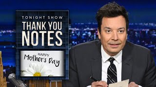 Thank You Notes: New Planet of the Apes Movie, Mother's Day | The Tonight Show Starring Jimmy Fallon