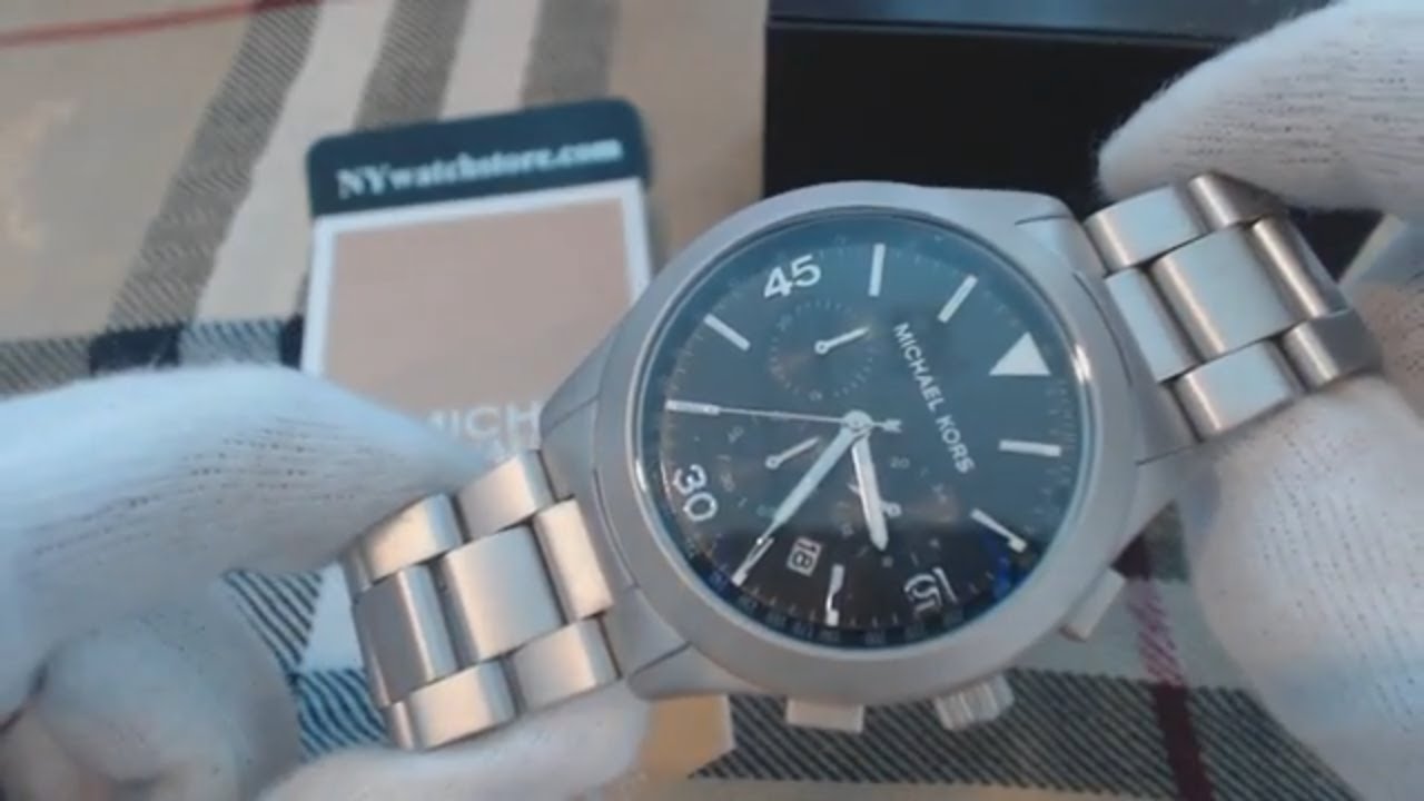 Men's Michael Kors Gareth Stainless Steel Chronograph Watch MK8469