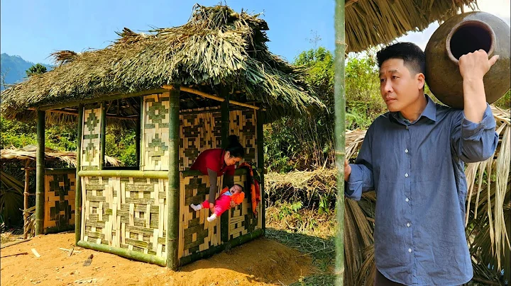 FULL VIDEO: 14-Year-Old Single Mother & Children Build a Complete Bamboo House in 15 Days - New Life