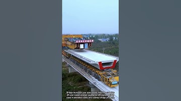 Heavy Bridge Launcher in Action Installing Precast Deck Segments