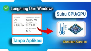 Easy Ways to Monitor CPU/GPU Temperature in Windows 10/11 Without an App screenshot 1