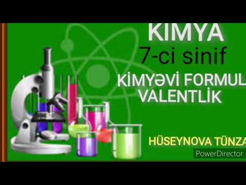 Kimyəvi formul. Valentlik. 7-ci sinif