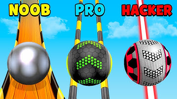 NOOB vs PRO vs HACKER - Going Balls