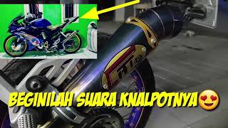 Knalpot terlaris di r15 v2 dan v3 || ceksond knalpot cat racing kidal cobra di r15 v3