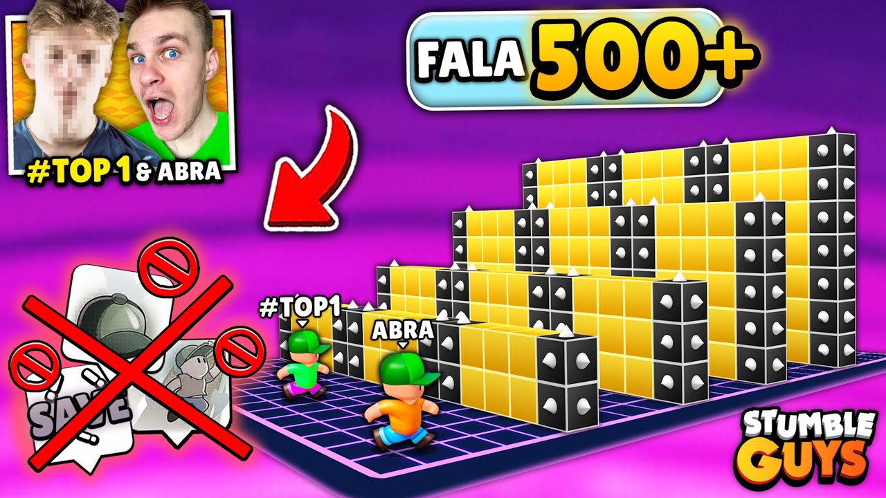 Pobijamy ⚠️ REKORD (400+ FALE) na BLOCK DASH, ale BEZ ZDOLNOŚCI ⛔️ *NIEWYKONALNE* w Stumble Guys! 😱