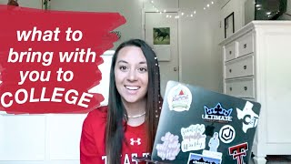 what to bring to college (and what not to) | dorm essentials