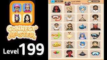 Connect Master Match Puzzle level 199 Guide Walkthrough Solution
