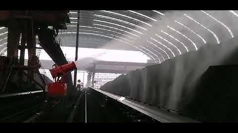 Powerful dust suppression fog cannon system