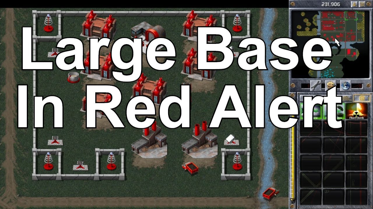 Building A Large Base In Red Alert - YouTube