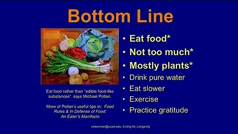 Living for Longevity: The Nutrition Connection  - ...
