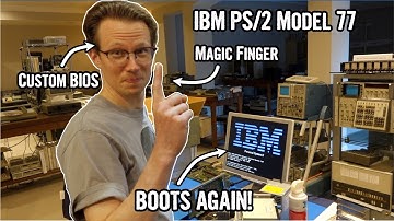 IBM PS/2 Part 4: Repaired with a custom BIOS and a magic finger?