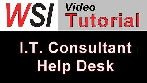 Microsoft Access IT Consultant Help Desk Template