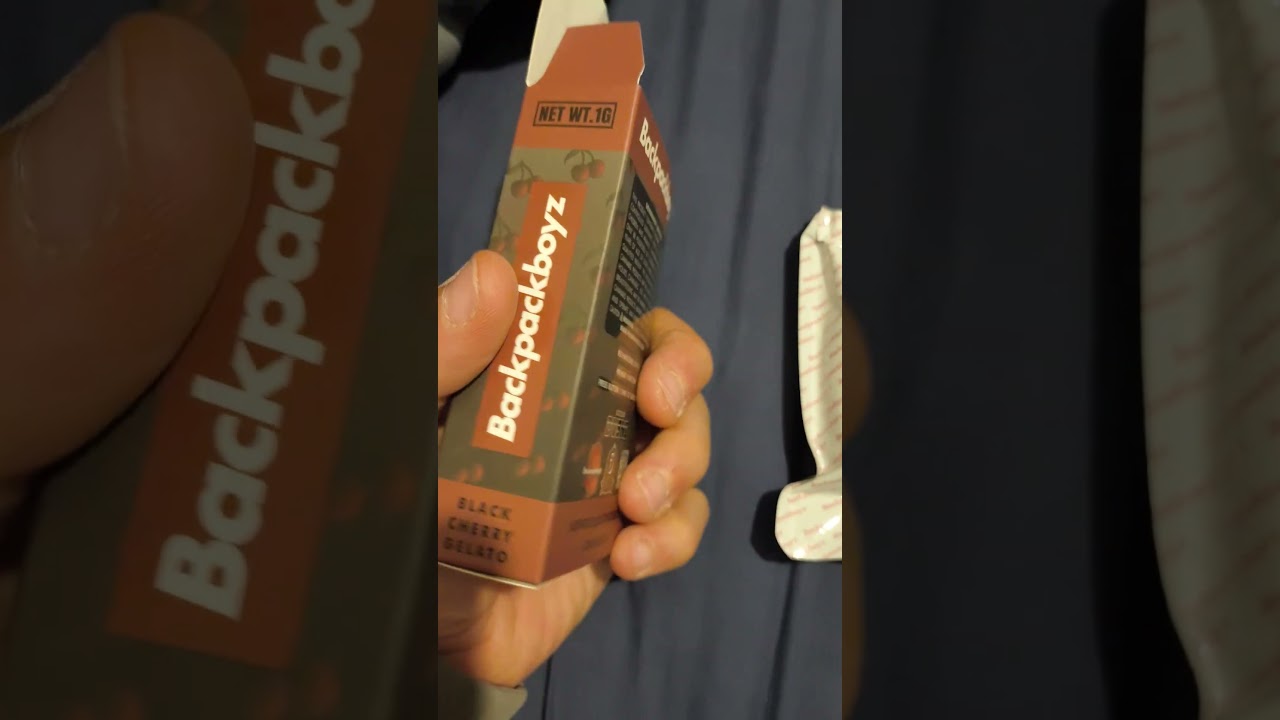 Backpackboys Black CHERRY GeLaTo vape unboxing