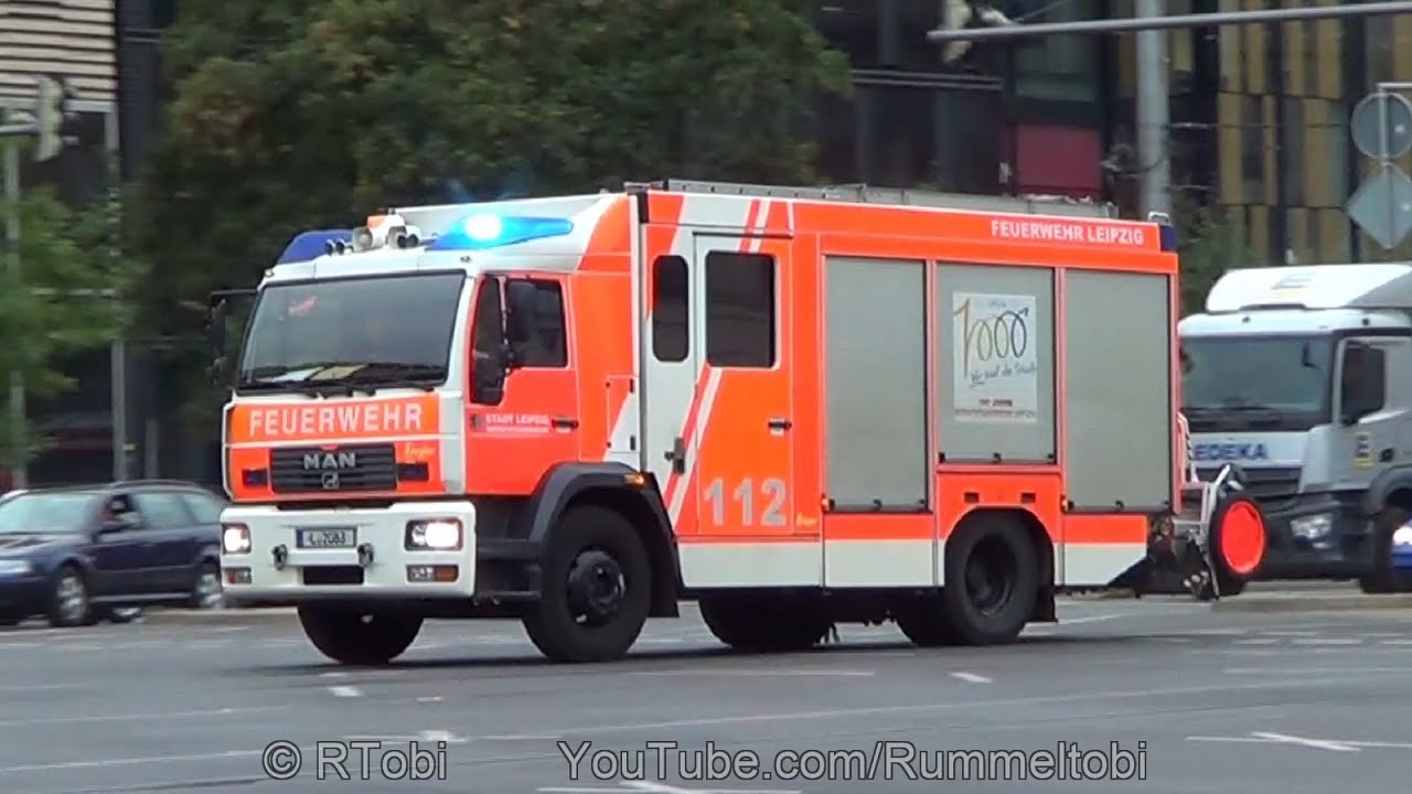 Leipzig Fire Dept. response compilation 2 (engines, command vans