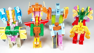 Alphabet transformers Dino & Combination Robot (U to Z) / 알파벳 변신 로봇