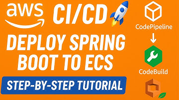 🚀 Volledige AWS CI/CD-zelfstudie | Spring Boot implementeren in ECS met CodePipeline en CodeBuild