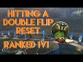 HITTING A DOUBLE FLIP RESET IN A RANKED 1v1 || Rocket League Ranked 1v1