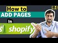 #4 - How to Add Pages in Shopify Store