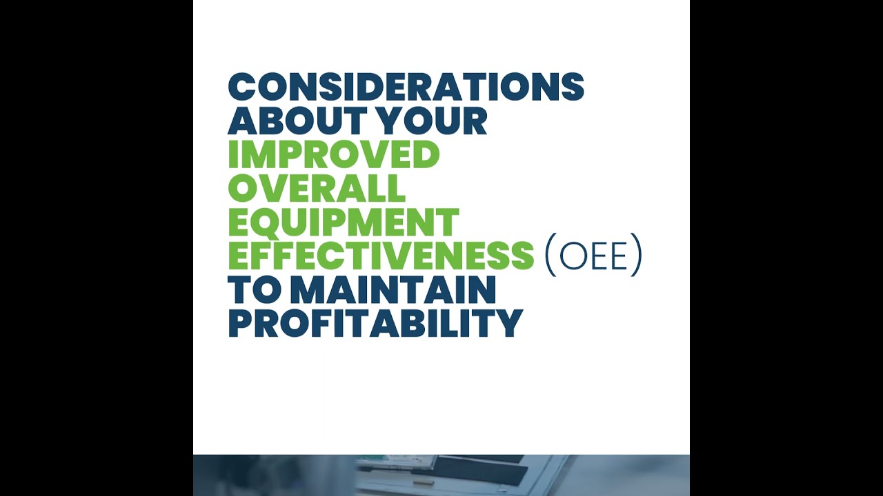 Measure human operator costs, production speed and considerations about your improved OEE