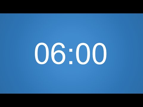 6 Minute Countdown Timer 4K