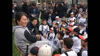 [2018.10.20] Godzilla invades Fort Lee!! James meets NY Yankees' Hideki Matsui.