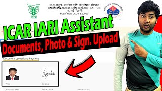 Documents Upload ICAR IARI Assistant Application Form | Photo & Signature Upload in IARI Assistant screenshot 5