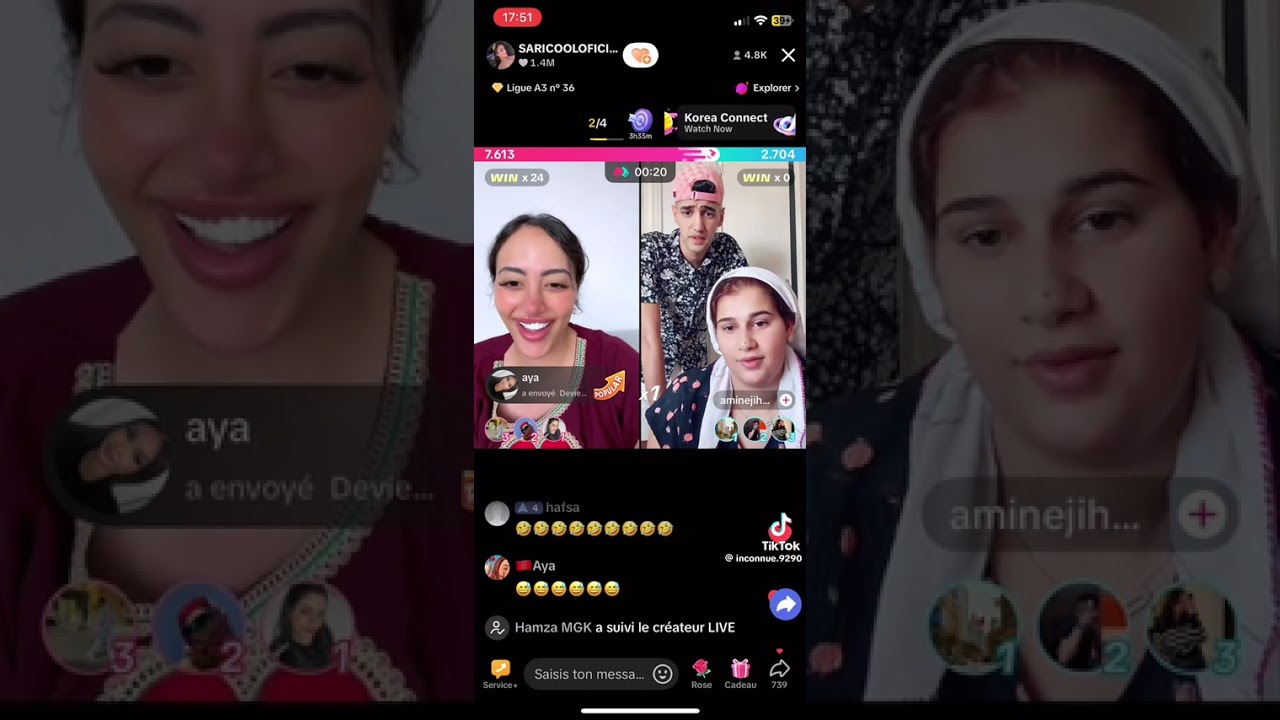 لايف ساري كول مع امين وجيهان 🤣😂