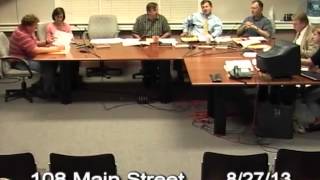 Norfolk Planning Board Meeting 8/27/13