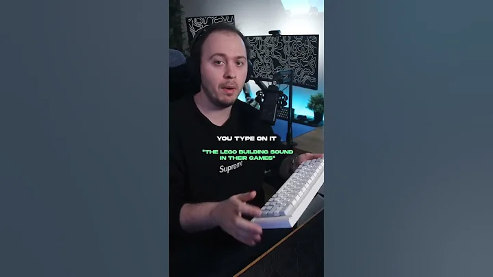 Apparently this Lego keyboard sounds like the lego building sound when you type?! #shorts