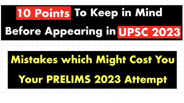 UPSC Prelims 2023 - "Check If You