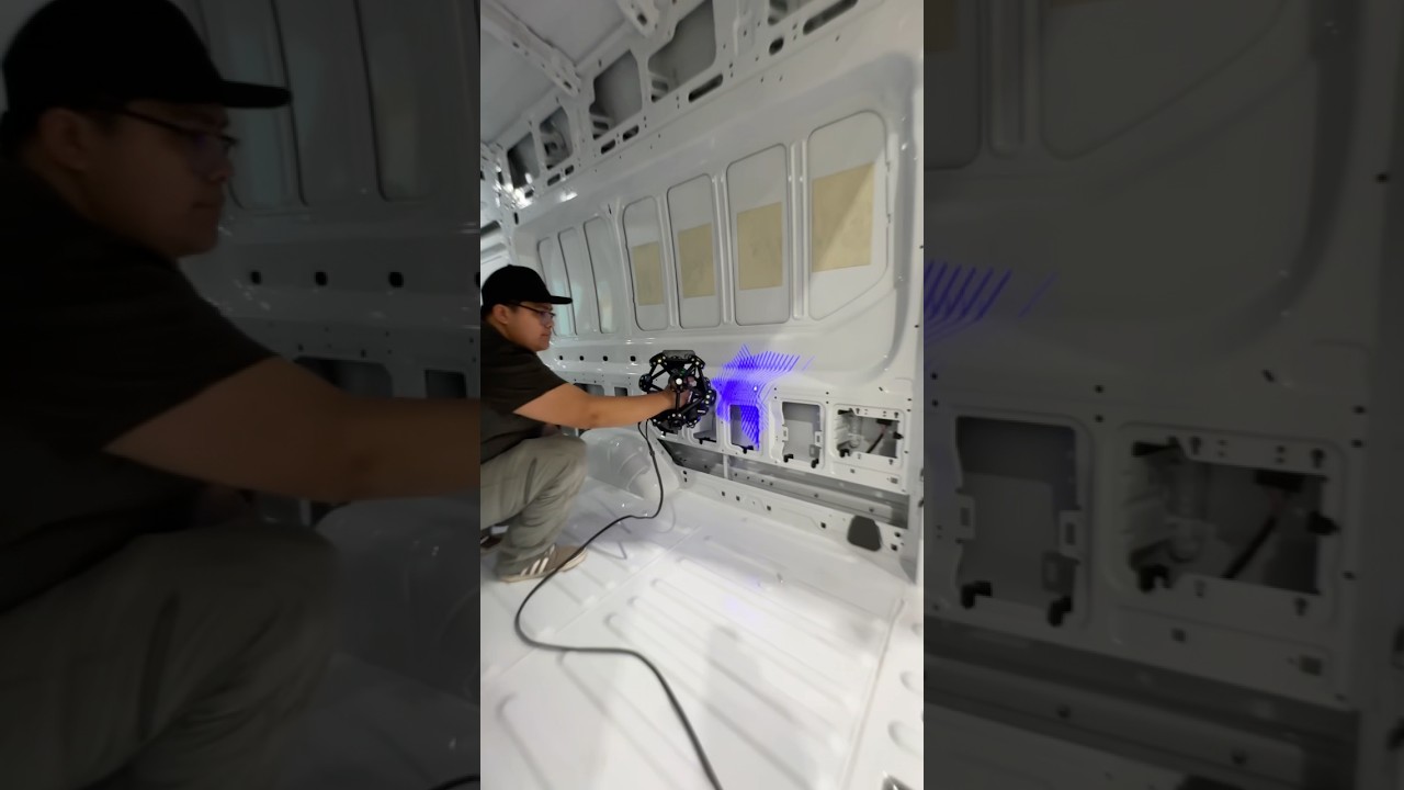 We’ve had a few vans getting scanned by @rapid3d. Pretty cool process!