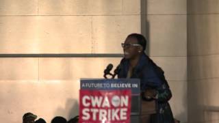 Nina Turner is Fired Up in Washington Square, NYC | Bernie Sanders