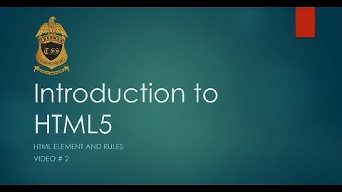 TSS Sr. II [Comp] HTML Elements and Rules - Sir Khurshid Khan