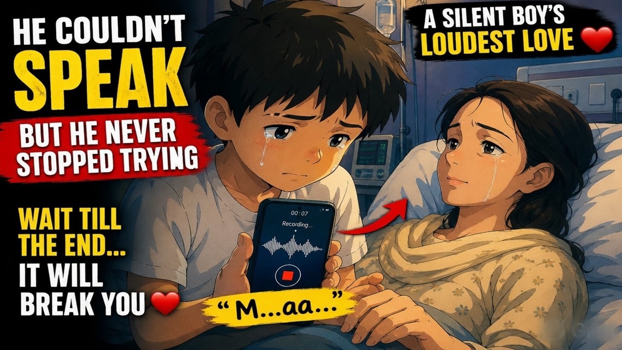 Video thumbnail for He Couldn’t Speak… But What He Said at the End Will Make You Cry 😭 | Emotional Story